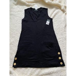 Ralph lauren Swim XXS Sleeveless Gold Button Details W Pockets NWT